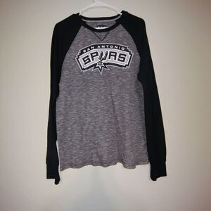 NBA Black and Gray Long Sleeve Shirt